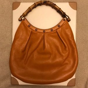 Gucci bag with bamboo handles